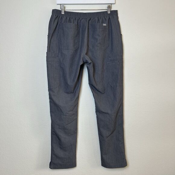 Figs Scrub Pants Womens Medium Gray Graphite Yola Skinny Cargo Pockets Medical - Picture 9 of 16